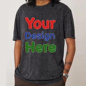 Camisetas extragrandes vintage con estampado personalizado para hombre, 100% algodón de punto, transpirable, de secado rápido - Product Image 5