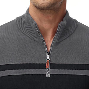 Suéter de punto de invierno para hombre de alta calidad, salida de fábrica 2025, cómodo, transpirable, bordado, botón, decoración, Logo trasero - Product Image 3