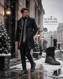 Botas Chelsea Clásicas de Piel Genuina con Cordones para Hombre 5511, Botas Cortas Impermeables con Suela de Goma Antideslizante, Cómodas para Uso Diario - Product Image 3