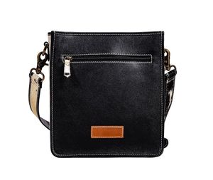 Bolso de cuero de vaca para mujer bohemio de fabricante superior, bolso de cantimplora con estampado floral occidental - Product Image 3