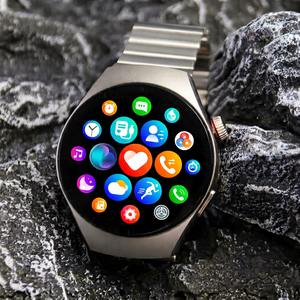Montre connectée Kalobee SK45 Pro, écran AMOLED 1,53 pouce, unisexe, étanche IP68, écran tactile, tracker d'activité avec 3 bracelets - Product Image 3