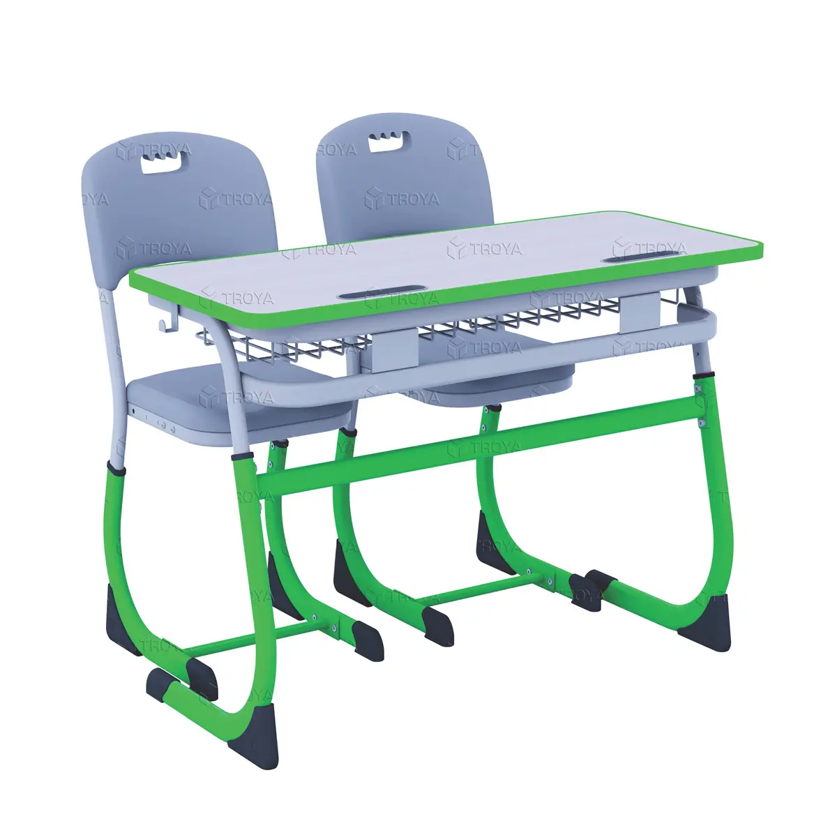 Trường bàn thiết lập với hai ghế "Smarty" cho trẻ em, chất lượng hàng đầu trường bàn đặt cho bán