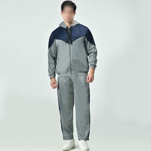 Entrenamiento de alta calidad Jogging Ropa deportiva Hombres Top Chándales de tela Transpirable Regular Fit Conjuntos de chándal de poliéster de longitud completa - Product Image 1