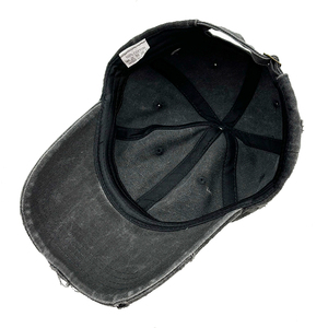 Nueva venta al por mayor Unisex Vintage algodón ajustable negro papá sombrero teñido desgastado deportes gorras en blanco lavado gorra de béisbol - Product Image 3