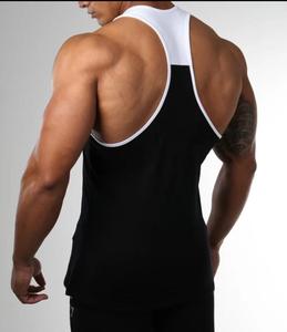 High Quality Cotton Sports Muscle <b>Gym</b> Tank Top Two Tone Sleeveless <b>Vest</b> for <b>Men</b> Custom Size XL-for Bodybuilding and Running - Product Image 3