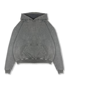 2024 luxe surdimensionné poids lourd lavage à l'acide sweat à capuche basique coton hommes sweats à capuche impression lourde sweats à capuche hauts - Product Image 1