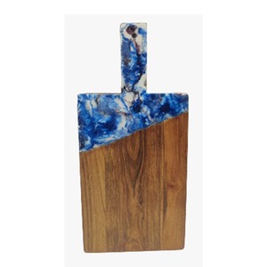 Elegante bandeja rectangular de madera para servir para comedor, decoración del hogar y regalos, artesanías de resina, modelo de Ángel, presentación de comida pintada - Product Image 6