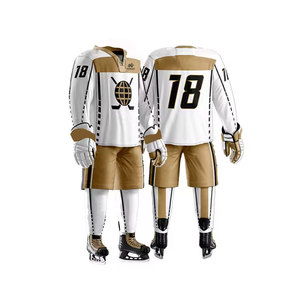 2025 Material 100% poliéster equipo transpirable campo Hockey Jersey hombres uniforme de Hockey sobre hielo para la venta precio bajo - Product Image 2