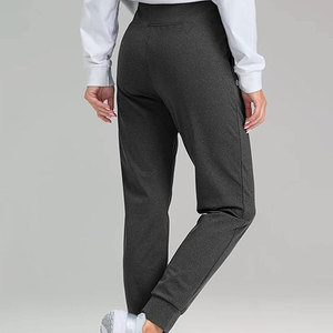 Custom Logo Printing Solid Breathable Eco-Friendly Plus Size Women's <b>High</b> <b>Waist</b> Yoga <b>Leggings</b>-Sweat-Wicking <b>Tummy</b> <b>Control</b> - Product Image 3