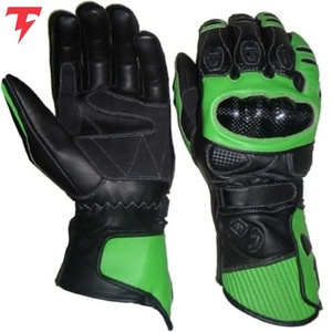 Biker <b>Leather</b> <b>Gloves</b> Eco-Friendly <b>Fur</b> <b>Lined</b> Motorbike Customized Logo Sports Team Use High Quality - Product Image 1