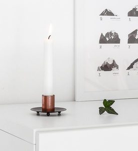 แท่นวางธีมที่มีเอกลักษณ์พร้อมเชิงเทียนตกแต่งทาสีทำด้วยมือทำจากโลหะอลูมิเนียม - Product Image 3