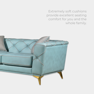 เบาะโฟมรอง3-Seater สไตล์มินิมอล, ทนทานความหนาแน่นสูงเบาะรองสปริงซิกแซกสำหรับบ้านสำนักงานห้างสรรพสินค้าสำหรับ - Product Image 2