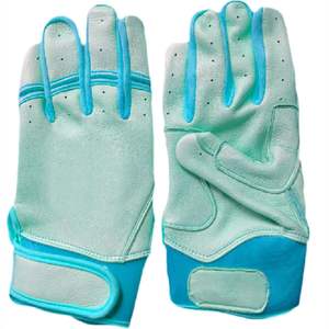 Hot Sale Adult Professional Baseball <b>Batting</b> Gloves Custom Logo Genuine Leather Palm Eco-Friendly Durable Customizable Sports - Product Image 1