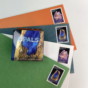 Sellos Postales de Dólares Australianos, Pegatinas de Sellos Postales, Sellos Postales Vintage de Australia, Sello Postal de Opal, Colección de Pegatinas de Embalaje - Product Image 4