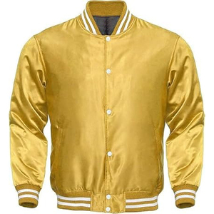 100% Varsity Jacket Impresión personalizada Chaqueta de manga larga para hombre Hombres Liso en blanco Varsity Letterman Chaquetas para hombres - Product Image 1