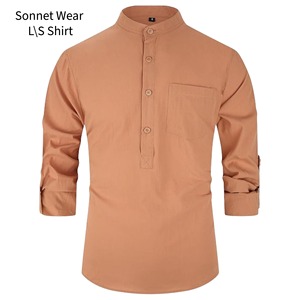 Mens Long Sleeve Shirt Casual Business Wear with Button Pocket Solid <b>Top</b> - Product Image 4
