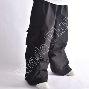 Uniesx Nouveau Pantalon de ski personnalisé en usine en tissu polyester imperméable et coupe-vent Pantalon de ski DTG brodé avec poches - Product Image 2