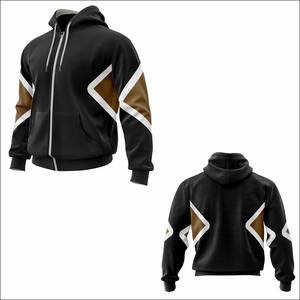 Sweats à capuche pour hommes de qualité luxueuse Sweatshirts à la mode à manches longues avec fermeture éclair Ajustement parfait pour toutes les occasions Imprimé numérique - Product Image 3