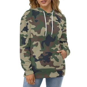 Sudadera con capucha de camuflaje digital informal de gran tamaño para hombre, Sudadera con capucha de otoño antiestática de lana transpirable - Product Image 2