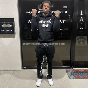 Ropa de calle de invierno Dgt Print Heavy Cotton Sweatsuit Diseñadores Chándales Conjuntos de chándal para hombre - Product Image 5