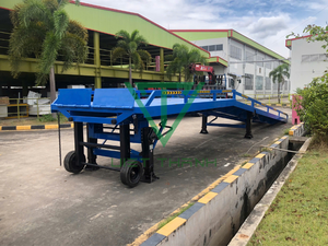 Pratique avec une rampe de conteneur portable Vramp-10T-G de 10 tonnes fabriquée au Vietnam, moteur de rampe de camion antidérapant, garantie 1 an - Product Image 2