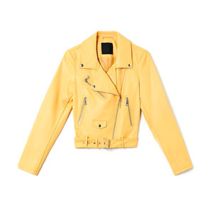 Veste en cuir tissé brut à fermeture éclair de couleur personnalisée de haute qualité en gros pour femmes, écologique et matelassée - Product Image 1