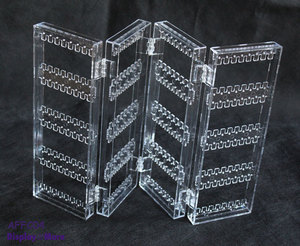 Space-Saving Foldable Acrylic Jewelry Display Stand with Multiple <b>Door</b> Options for Stylish Earrings and Jewelry Organization - Product Image 3