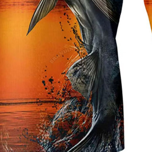 Polo de pêche à manches longues en tissu respirant pour la pêche, la randonnée, les sports de plein air, polos - Product Image 5