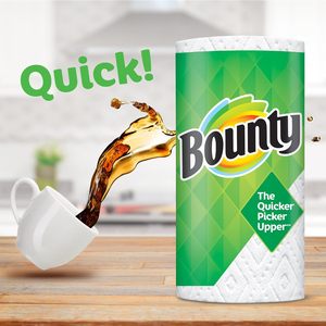 Toallas de Papel Bounty Select-A-Size, Blancas, Rollos Grandes, 6 Paquetes de 74 Hojas por Rollo, 6 Unidades (Paquete de 1) - Product Image 1