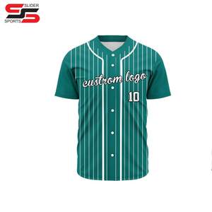 Sudadera de uniforme de béisbol con sublimación de calor malla impresa transpirable hombres bordado personalizado Jersey de béisbol - Product Image 3