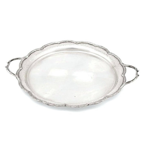 Top vente Antique métal plateau de nourriture finition Nickel laiton poignée forme ovale cuisine maison vaisselle servant inspiré Design indien - Product Image 1