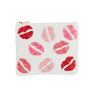 Pochette de pièces de broderie de perles de rocaille colorées commande en gros pour la mode porte-monnaie perlé en gros avec des motifs faits à la main complexes - Product Image 1