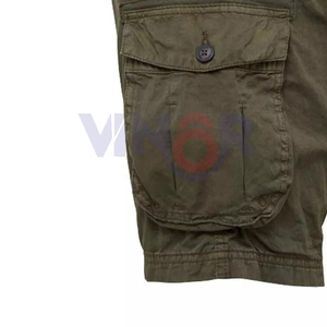 Joggers de haute qualité couleur personnalisée Cargo Shorts avec poches rue décontracté coton hommes Shorts rubans pantalons courts pour hommes vêtements - Product Image 6