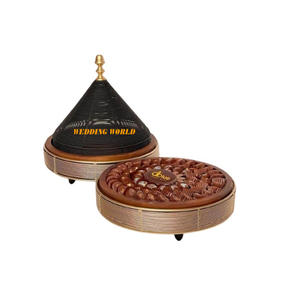 Cuenco de chocolate de metal con diseño de hojas, cuenco dulce decorativo de alta calidad, cuenco de Chocolate de colección Ramadán más vendido - Product Image 2