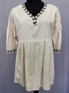 2025ทรงตรงเอวสูงของผู้หญิงทรงหลวมครึ่งแขนยาวสไตล์ฝรั่งเศสสำหรับฤดูร้อน - Product Image 2