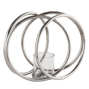 Bougeoir à plusieurs bras pour la décoration, bougeoir moderne en métal argenté pour la décoration de la table à manger à la maison, luxe - Product Image 4