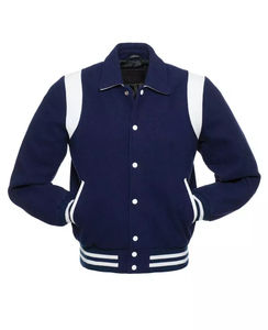 Chaqueta Varsity de Lana para Mujer, Estilo Regular, de Alta Calidad, Transpirable, con Cuello Alto, Chaqueta de Moda para Invierno - Product Image 6