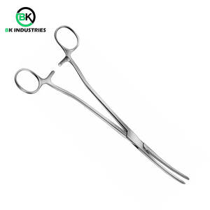 Pinzas de Cirugía General de Acero Inoxidable, Rectas y Curvas, Instrumento Quirúrgico Médico - Product Image 6