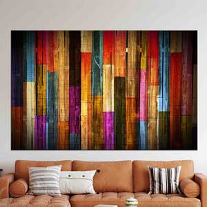 Décoration d'intérieur élégante et moderne : Tableau sur toile imprimé aux motifs vibrants, TOILE ENROBÉE - Product Image 1