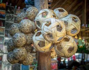 Bola de Navidad de ratán 2025 de moda-Bola de ratán decorativa-Juguete de bola de ratán para mascotas de Vietnam con buena oferta - Product Image 5