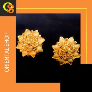 Super Selling <b>Earrings</b> <b>Set</b> with Traditional Designed 22CT <b>Gold</b> Plated <b>Earrings</b> Jewelry for Women Wear by Exporters - Product Image 4