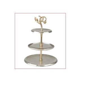 Support à gâteau en métal écologique avec poignée pour la décoration de fête de mariage, couleurs personnalisées, marque YAW, prix de gros d'usine - Product Image 4