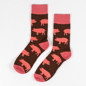 Calcetines de bambú personalizados con patrones de animales, suaves, transpirables, antibacterianos, respetuosos con el medio ambiente, fabricante Vietnam ODM - Product Image 3