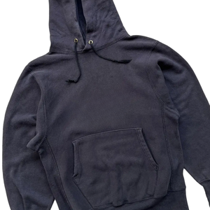 Sudadera con capucha negra lavada Sun Faded, Jersey de algodón pesado de gran tamaño, Sudadera con capucha, ropa de calle Unisex, logotipo personalizado, fabricantes OEM - Product Image 2