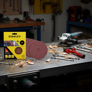 แผ่นขัดไฟเบอร์สแตนลีย์ขนาด 125 มม. สำหรับเครื่องเจียร - Product Image 3