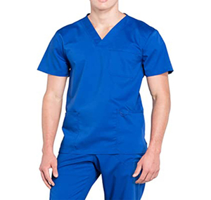 Wholesale Customized OEM High Quality Men Hospital <b>Scrub</b> <b>Tops</b> Cotton Polyester Spandex Needle Detection Medical Stylish <b>Tops</b> - Product Image 1
