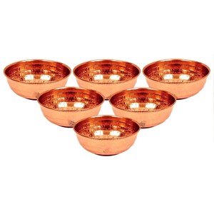 Vente en gros de bol en cuivre martelé vintage Katori vaisselle de service et vaisselle en plastique poli rustique pour usage domestique et stockage des aliments - Product Image 1