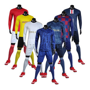 Tenues de football personnalisées de qualité thaïlandaise 2026, à séchage rapide, pour hommes, avec rayures HAALAND RONALDO MODRIC, maillots de sport, ensembles de maillots de football - Product Image 5