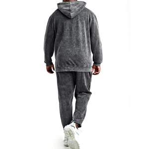 Trending New Arrival Chaqueta cómoda con capucha Chándal personalizado Moda Conjunto de dos piezas Joggers Chándal - Product Image 2