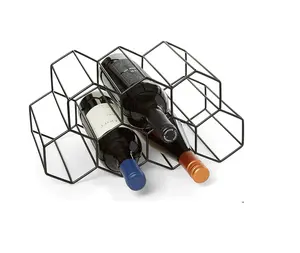 customized design Bottle Holder Wine Drinking Drink Bar Rack Shelf Display Storage
